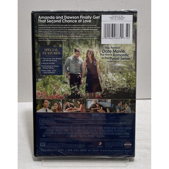 The Best of Me (DVD, 2015, WS, Tears of Joy Edition) James Marsden NEW SEALED - Picture 2 of 2